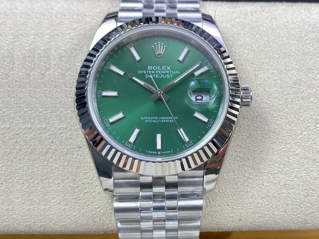Replica R01ex Datejust M126334-0028 41MM 1:1 Best Edition EW Factory Green Dial