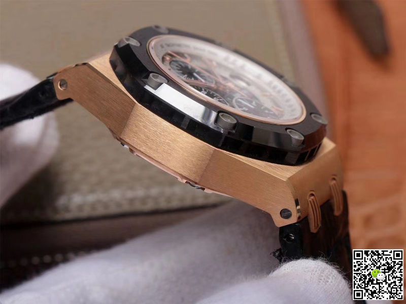 Replica Audemars P1g*et Royal Oak Offshore 26078RO.OO.D002CR.01 1:1 Best Edition JF Factory Rose Gold Swiss ETA3126