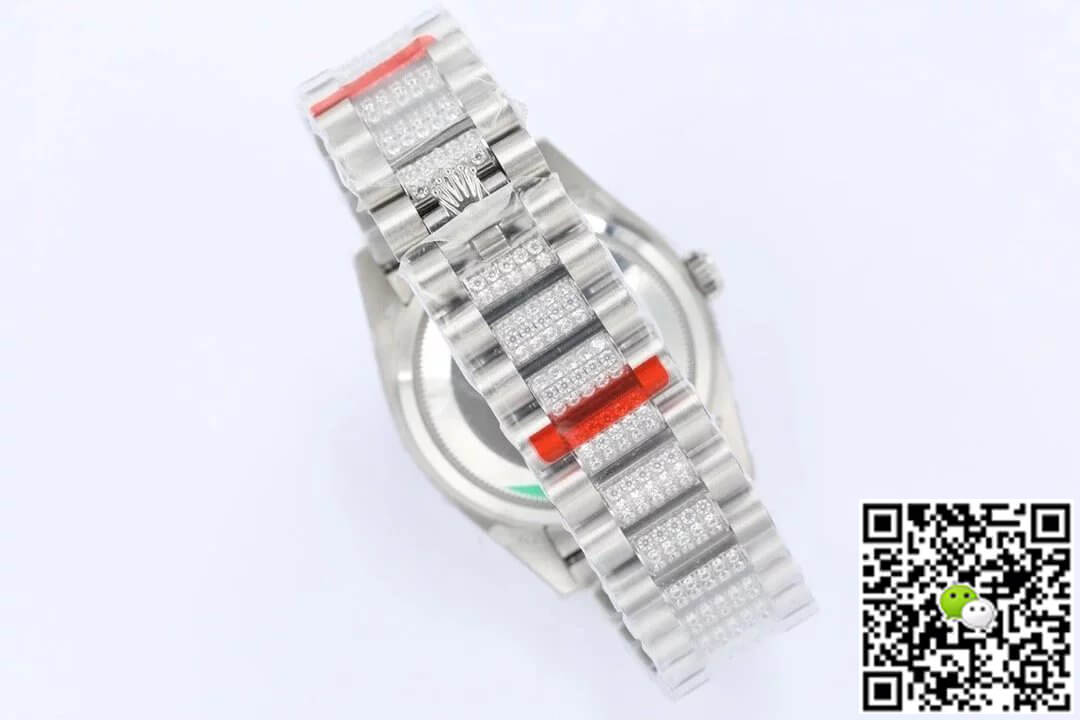 Replica R01ex Day Date M128349RBR-0016 1:1 Best Edition EW Factory Blue Dial