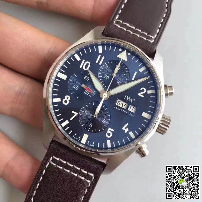 Replica IWC Pilot Chronograph IW377714 ZF Factory Men Watches 1:1 Best Edition Swiss ETA7750