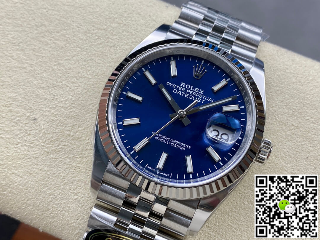 Replica R01ex Datejust M126234-0017 36MM 1:1 Best Edition Clean Factory Blue Dial