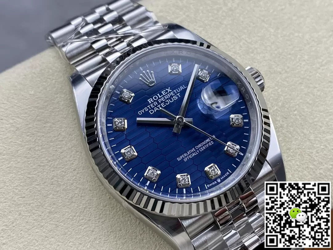 Replica R01ex Datejust M126234-0057 36MM 1:1 Best Edition Clean Factory Blue Dial