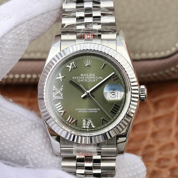 Replica R01ex Datejust 36MM 1:1 Best Edition GM Factory D1am0nd-set Dial