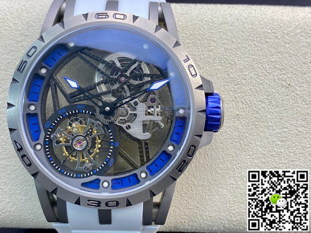 Replica Roger Dubuis Excalibur RDDBEX0479 1:1 Best Edition BBR Factory Tourbillon Rubber Strap