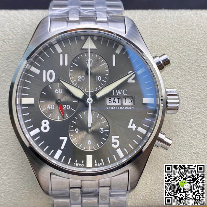 Replica IWC Pilot IW377719 1:1 Best Edition ZF Factory Grey Dial