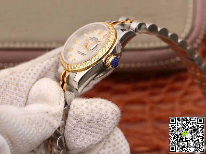 Replica R01ex Lady Datejust 28MM 1:1 Best Edition Swiss NH05 Movement Silver Dial