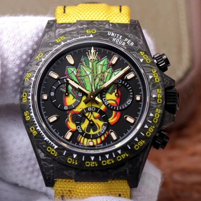 R01ex Daytona Replica Cosmos Color Skull 1:1 Best Edition WWF Factory Swiss ETA7750