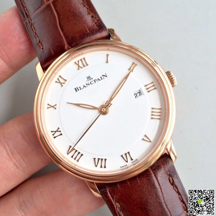 Replica Blancpain Villeret 6651-3642-55B 1:1 Best Edition ZF Factory White Dial