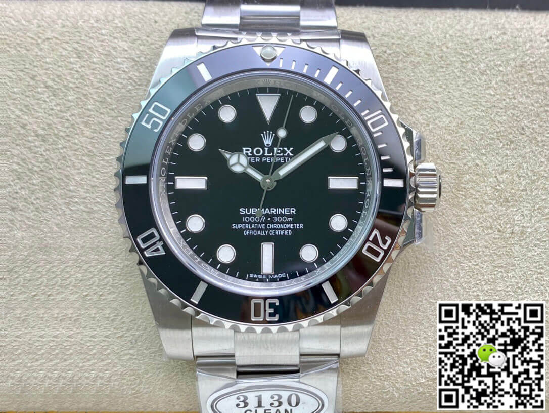R01ex Submariner Replica 114060-97200 1:1 Best Edition Clean Factory V4 Black Dial