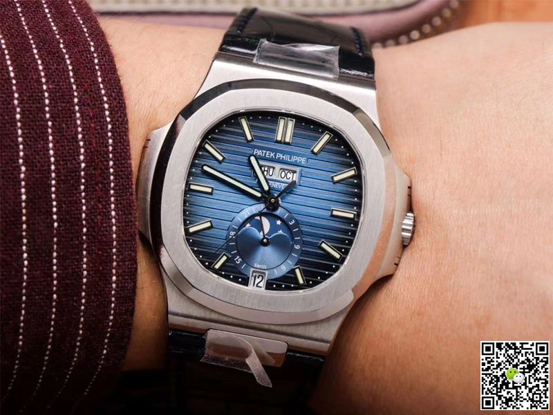 Replica Pat*k Phi1i*pe Nautilus 5726/1A-014 1:1 Best Edition PF Factory Black Strap Swiss ETA324