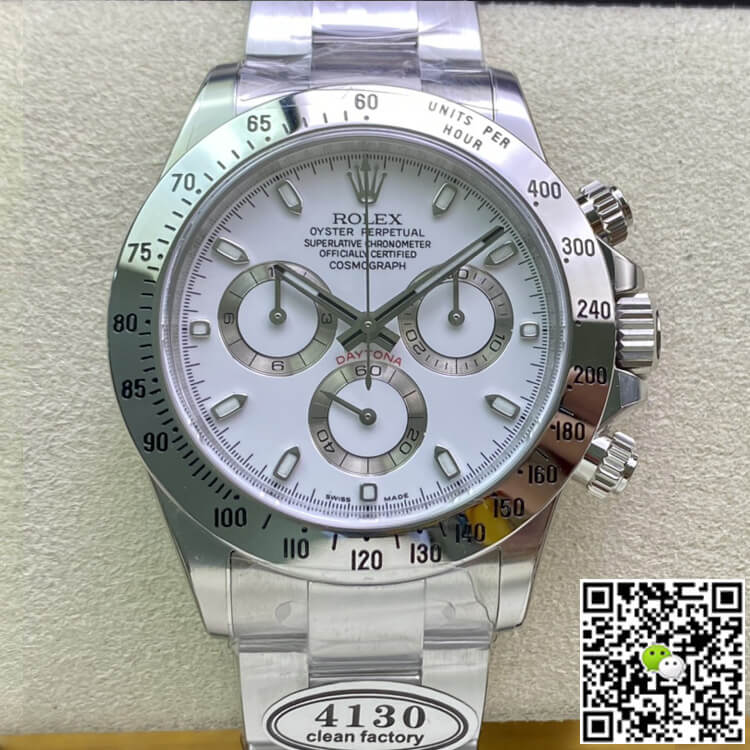Replica R01ex Cosmograph Daytona 116520LN 1:1 Best Edition Clean Factory White Dial