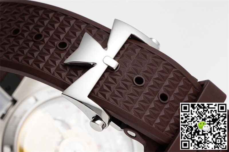 Replica Vacheron C0nstan1n Overseas 4500V 1:1 Best Edition PPF Factory Brown Rubber Strap