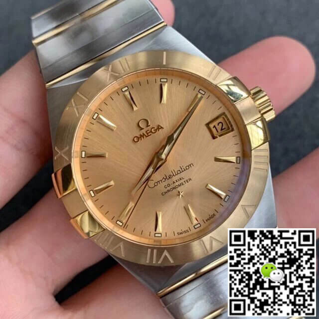 Replica 0me*ga Constellation 123.20.38.21.08.001 1:1 Best Edition VS Factory Champagne Dial
