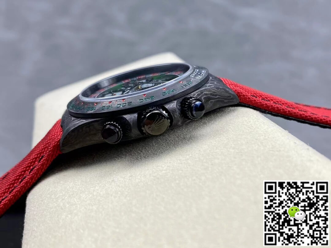 Replica R01ex Daytona Cosmograph Carbon Fiber Diw Custom Version 1:1 Best Edition Noob Factory Green Dial