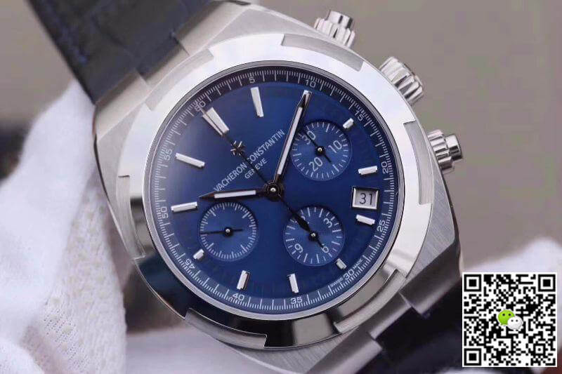 Vacheron C0nstan1n Replica Overseas 5500V/110A-B148 8F Factory 1:1 Best Edition Swiss ETA7750 Blue Dial