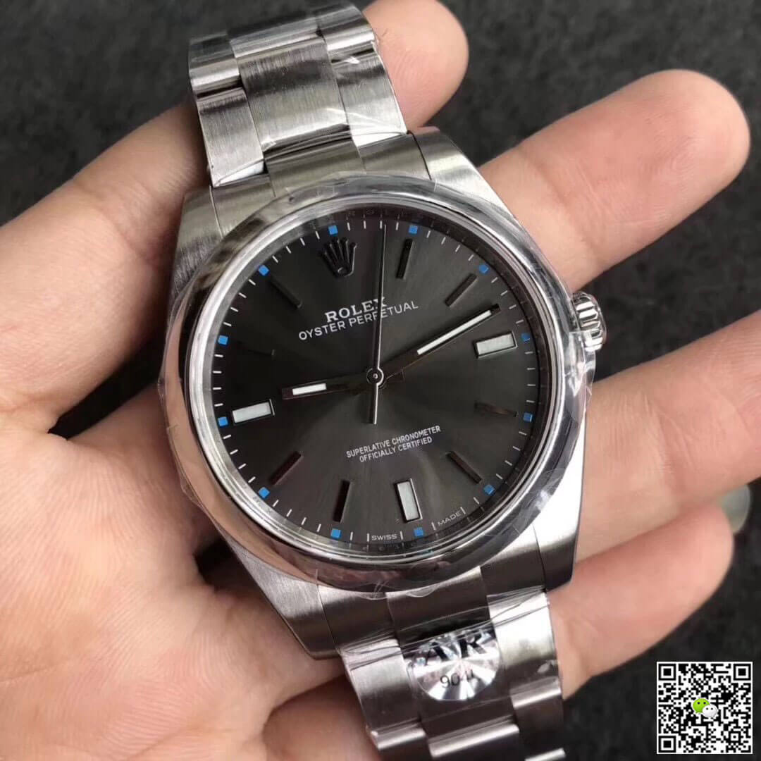 Replica R01ex Oyster Perpetual 114300 39MM AR Factory 1:1 Best Edition Grey Dial