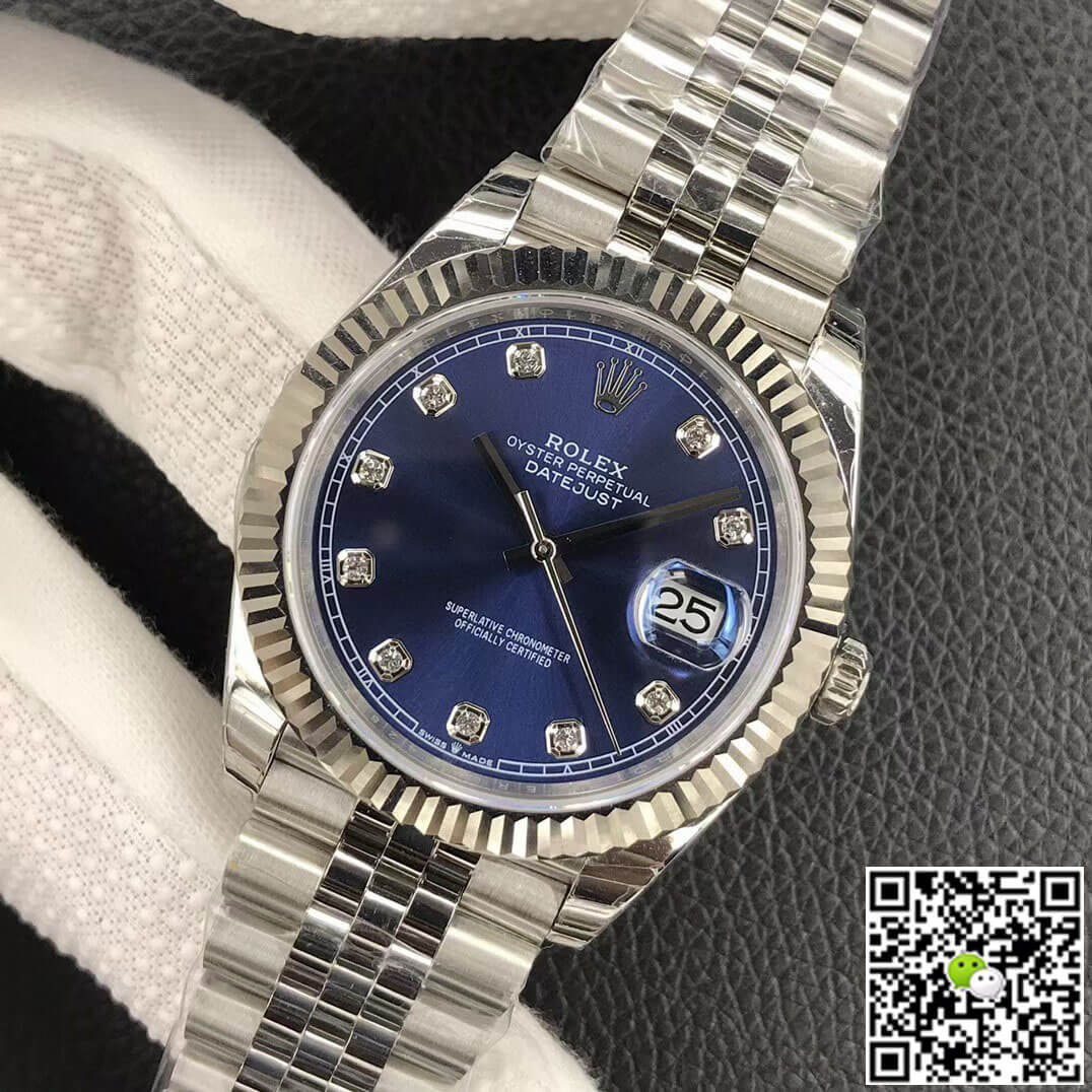 Replica R01ex Datejust M126234-0037 1:1 Best Edition EW Factory Blue Dial
