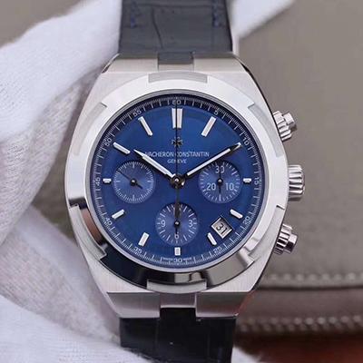 Vacheron C0nstan1n Replica Overseas 5500V/110A-B148 8F Factory 1:1 Best Edition Swiss ETA7750 Blue Dial