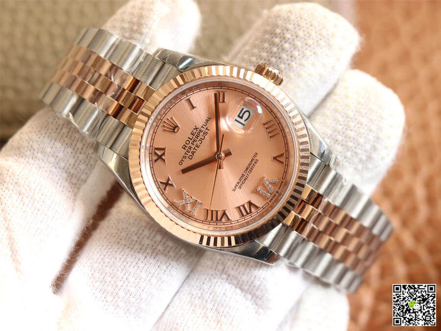 Replica R01ex Datejust M126231-0027 1:1 Best Edition EW Factory Rose Gold
