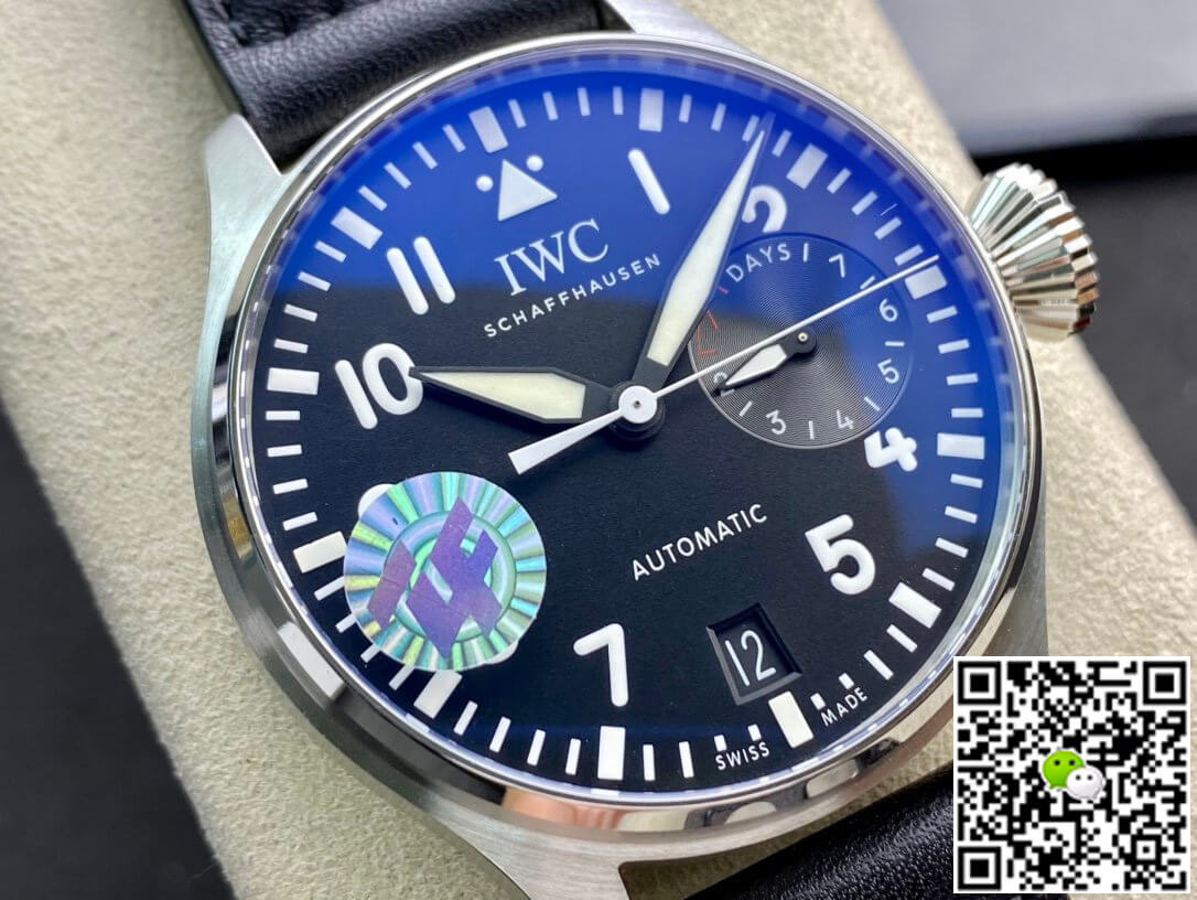 Replica IWC Pilot 46MM 1:1 Best Edition ZF Factory Stainless Steel Black Dial