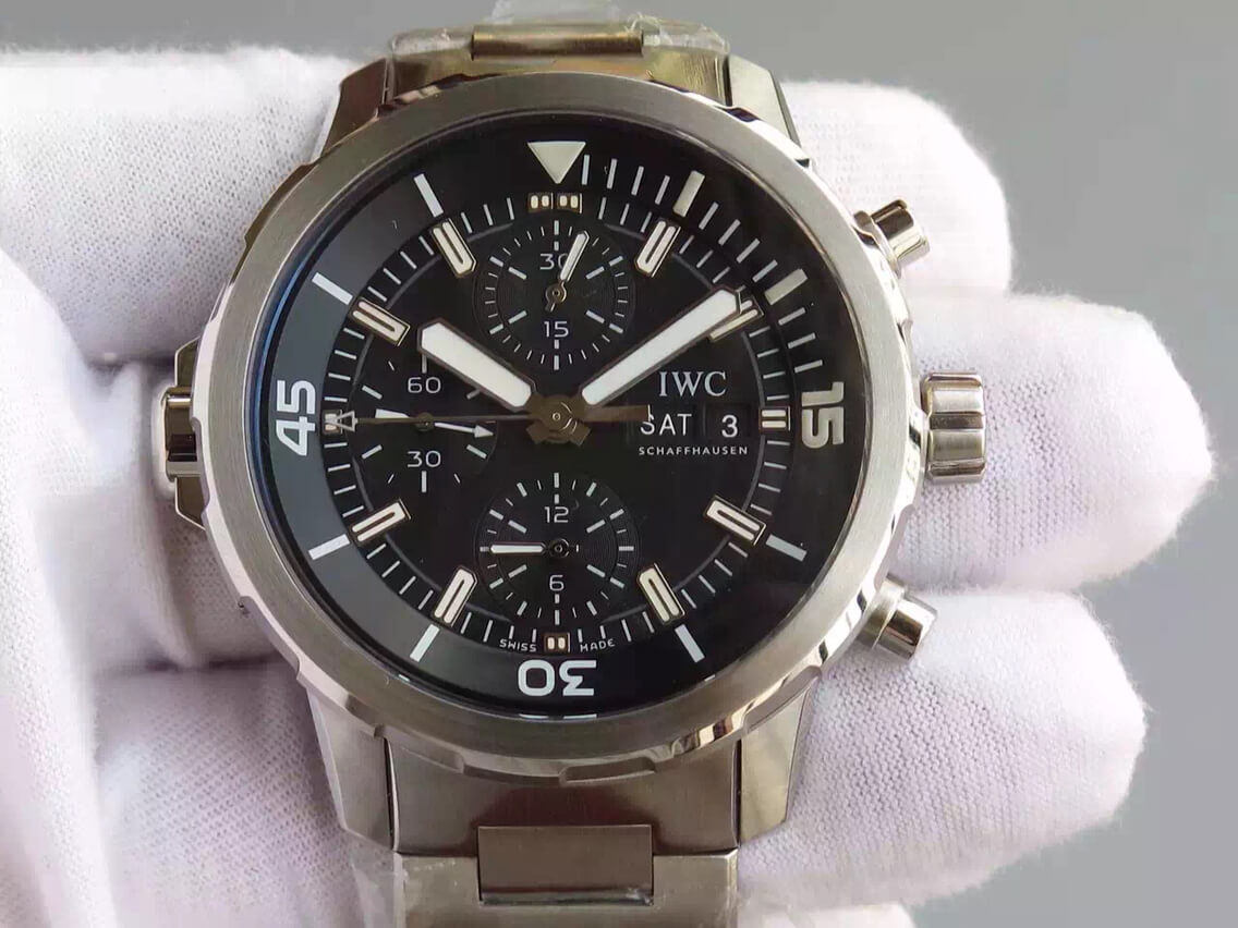 Replica IWC Aquatimer IW376804 1:1 Best Edition V6 Factory Black Dial