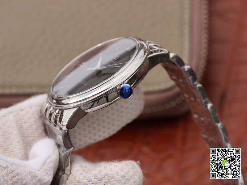 Replica 0me*ga De Ville Prestige 424.10.37.20.01.001 MKS Factory Men Watches 1:1 Best Edition Swiss ETA9015 Black Dial Silver Marker