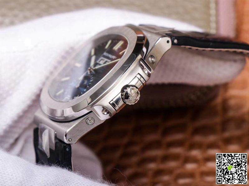 Replica Pat*k Phi1i*pe Nautilus 5726/1A-014 1:1 Best Edition PF Factory Black Strap Swiss ETA324