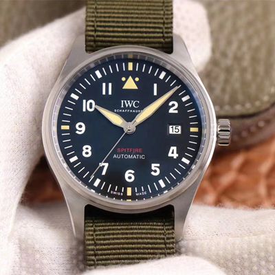 Replica IWC Pilot Spitfire IW326801 1:1 Best Edition MKS Factory Black Dial Swiss ETA9015