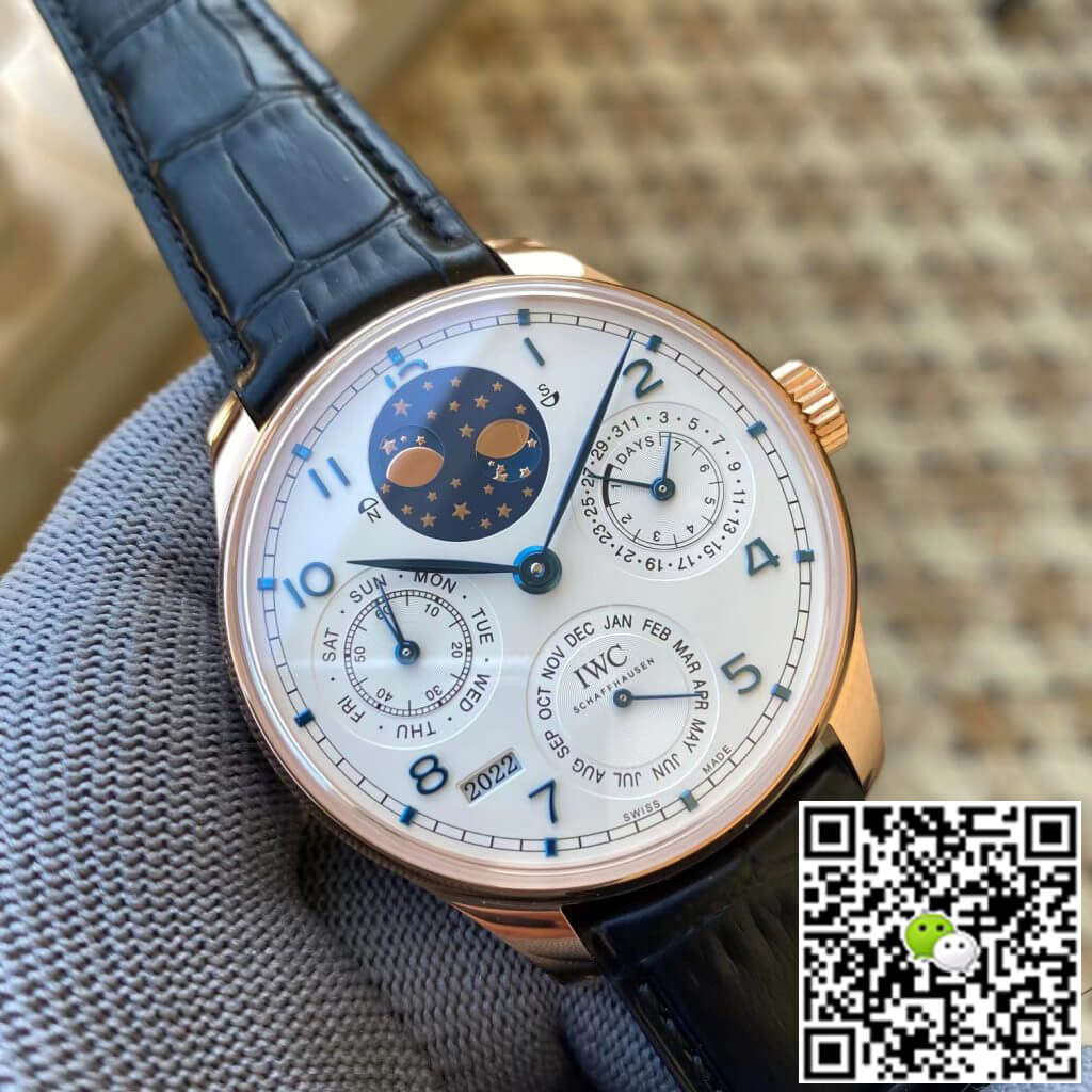 Replica IWC Portuguese Perpetual Calendar IW503405 1:1 Best Edition APS Factory White Dial