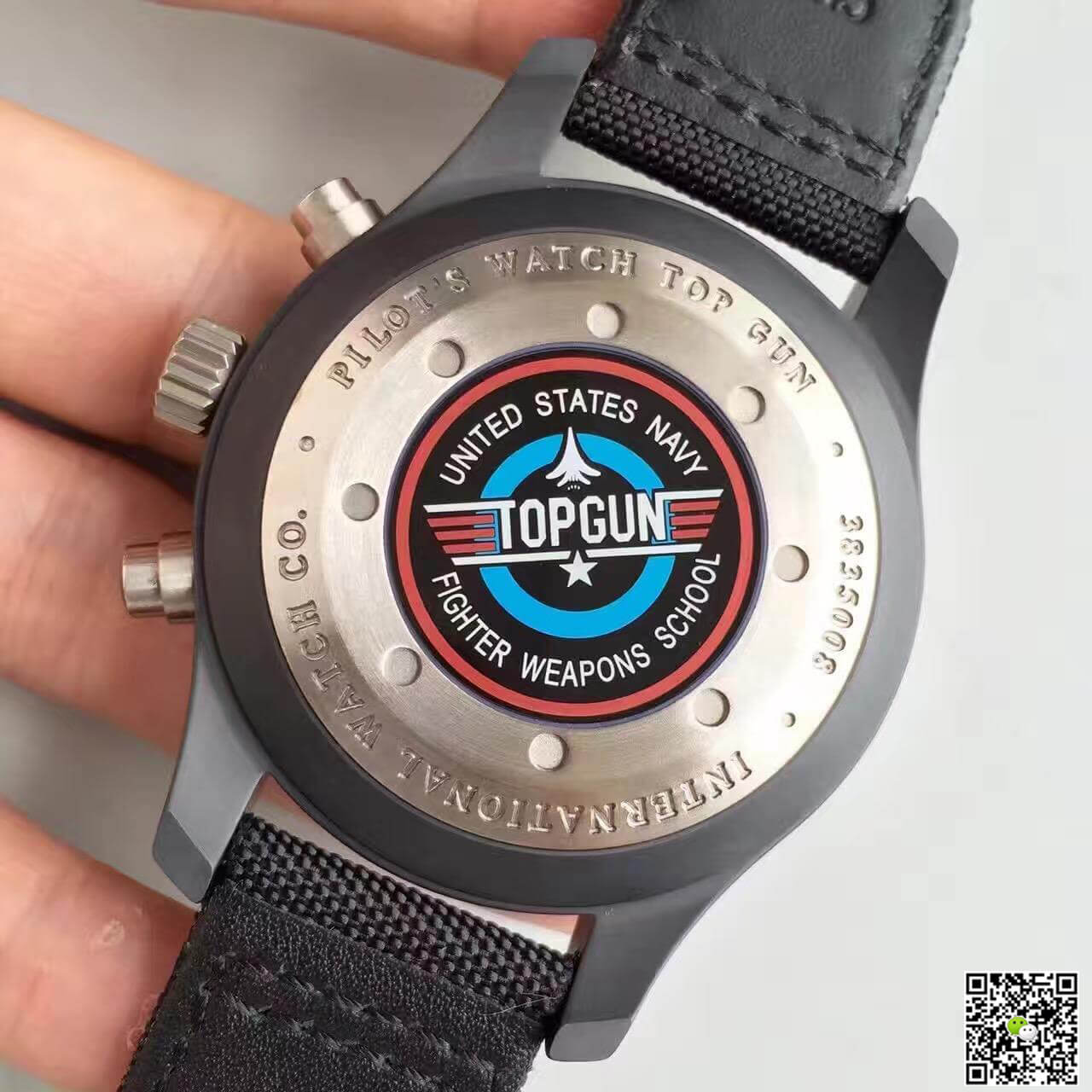 Replica IWC Pilot Chronograph IW388003 ZF Factory 1:1 Best Edition Swiss ETA7750 Black Dial