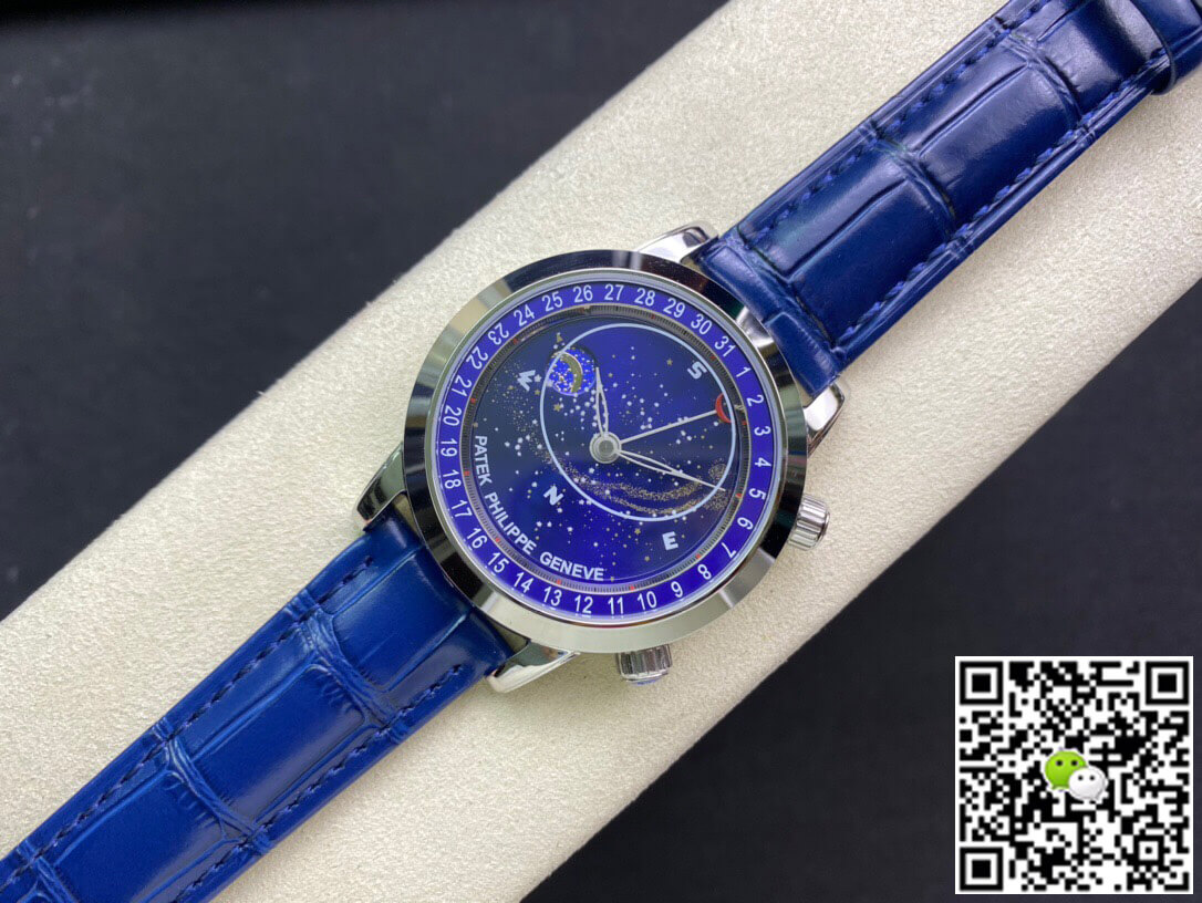 Replica Pat*k Phi1i*pe Grand Complications 6102P-001 1:1 Best Edition AI Factory Sky Moon Blue Dial