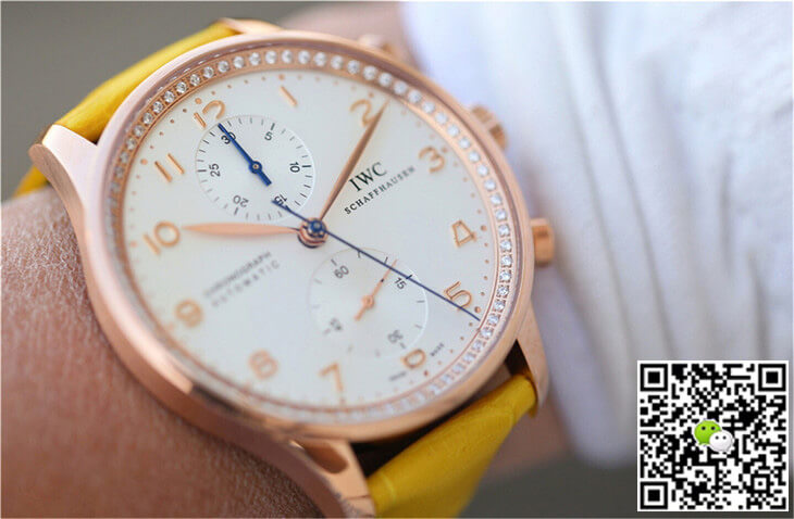 Replica IWC Portuguese ZF Factory 1:1 Best Edition Yellow Strap