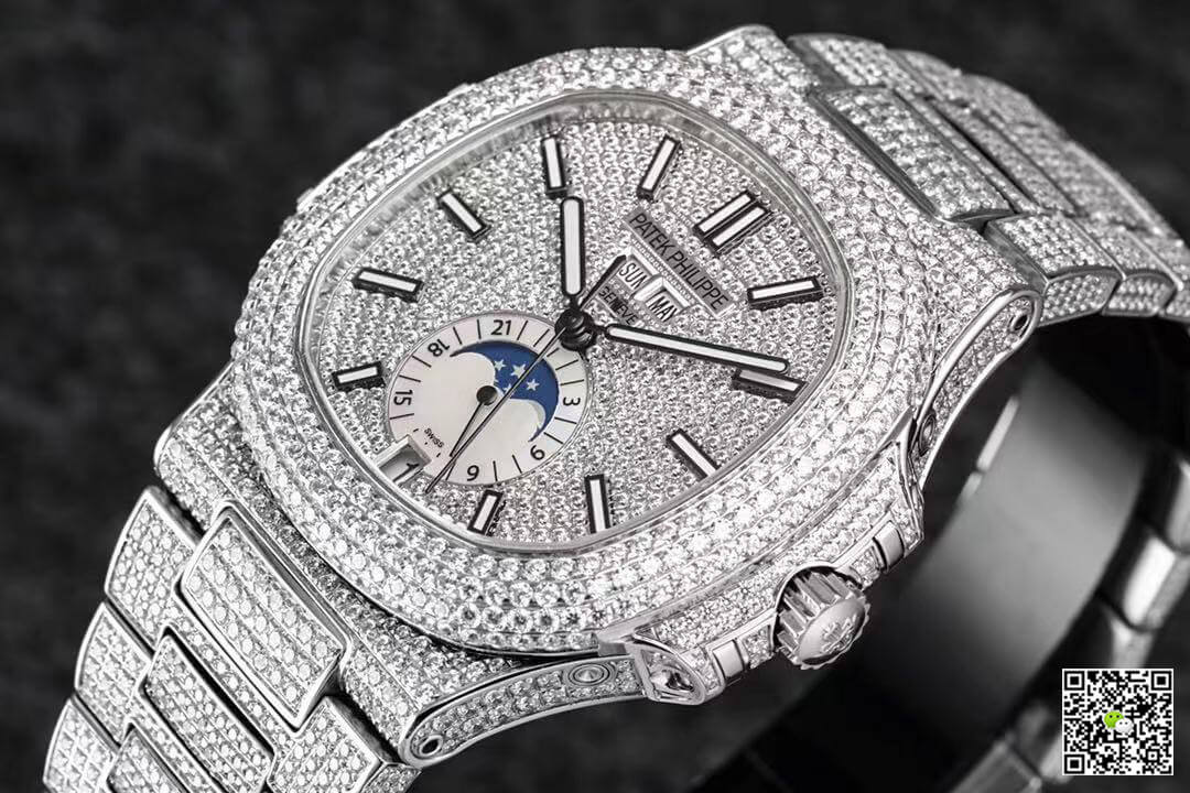 Replica Pat*k Phi1i*pe Nautilus 5726/1A-014 1:1 Best Edition R8 Factory Gypsophila D1am0nd Dial