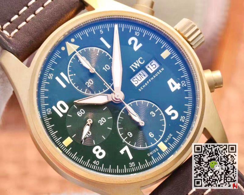 Replica IWC Pilot IW387902 Spitfire Chronograph ZF Factory 1:1 Best Edition Bronze Case Swiss ETA7750