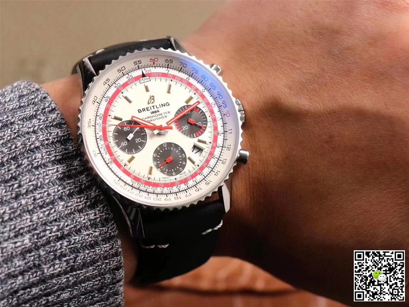 Replica Breitling Navitimer AB01219A1G1X1 1:1 Best Edition V9 Factory Silver Dial Swiss ETA7750