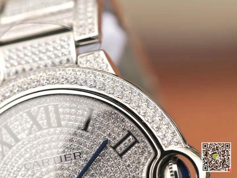 Replica Ballon Bleu De Ca*t1er WE9009Z3 42mm TW Factory 1:1 Best Edition Full D1am0nd Dial Swiss ETA2824