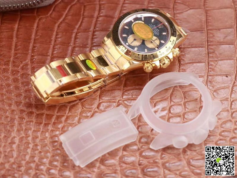 R01ex Daytona Replica M116508-0009 1:1 Best Edition Noob Factory Black Dial Swiss ETA4130