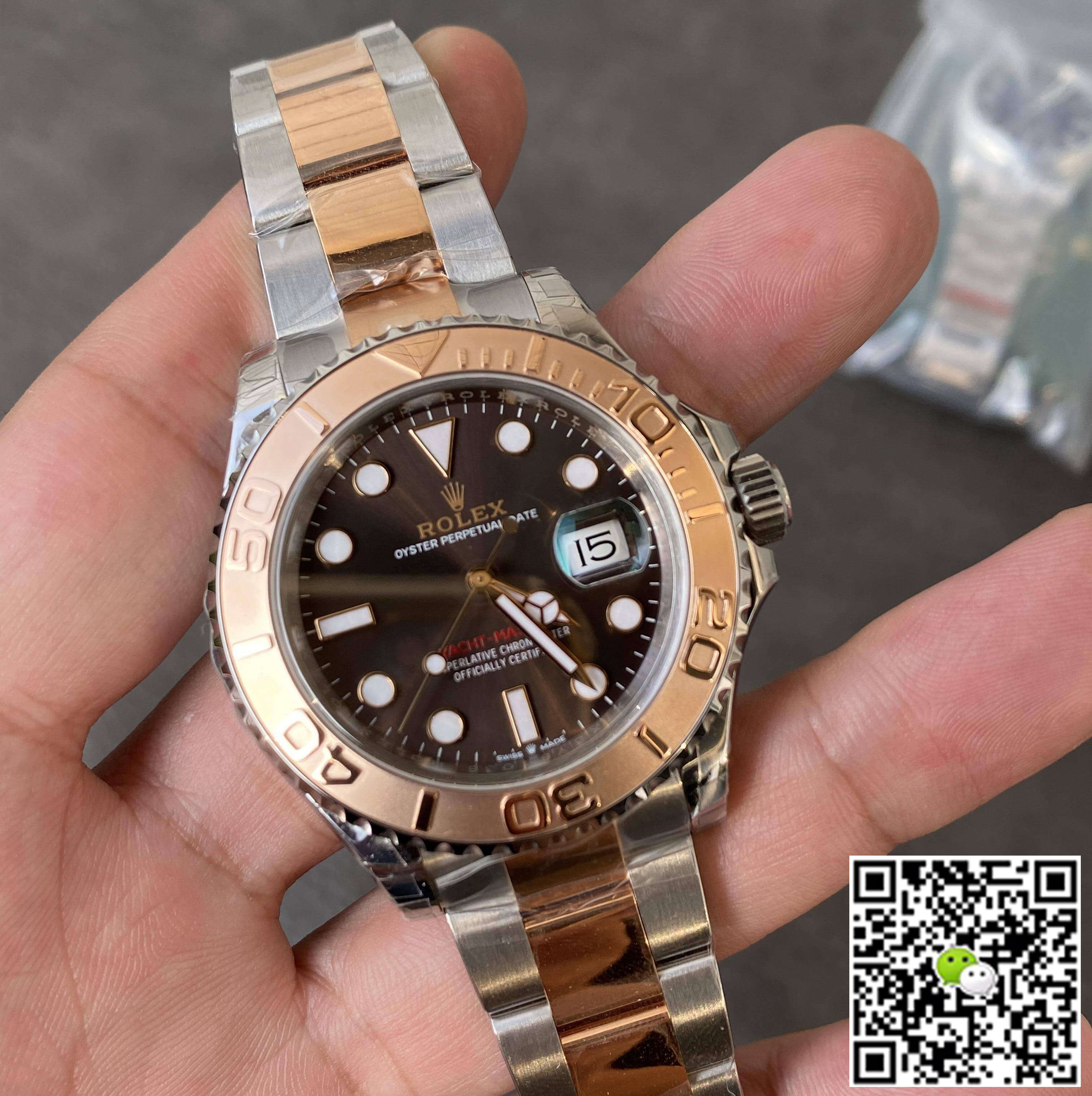 Replica R01ex Yacht Master M126621-0001 1:1 Best Edition VS Factory Chocolate Dial