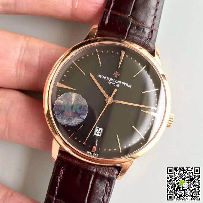 Vacheron C0nstan1n Replica Patrimony 85180/000R-9166 MKS Factory 1:1 Best Edition Swiss ETA9015 Black Dial