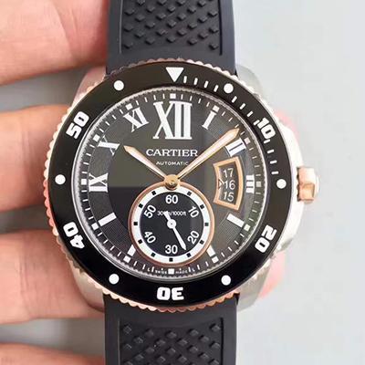 Replica Calibre De Ca*t1er Diver CRW7100055 JF Factory 1:1 Best Edition Swiss ETA9015