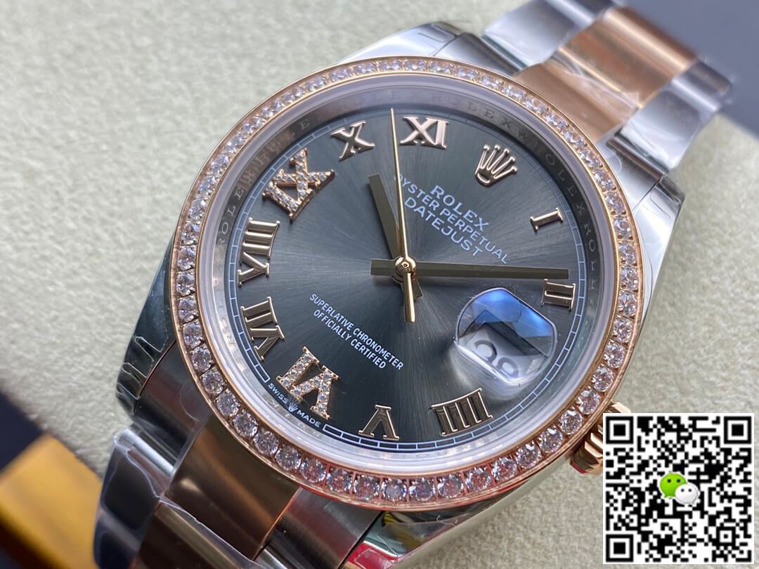 Replica R01ex Datejust M126281RBR-0012 1:1 Best Edition EW Factory Dark Grey Dial