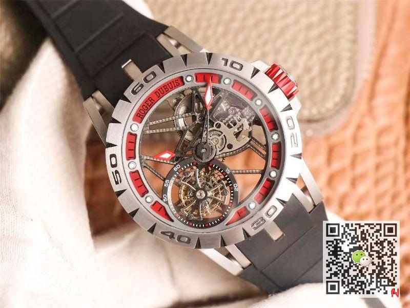 Replica Roger Dubuis Excalibur Spidr (king series) RDDBEX0622 Tourbillon JB Factory 1:1 Best Edition red skeleton dial Swiss RD505SQ