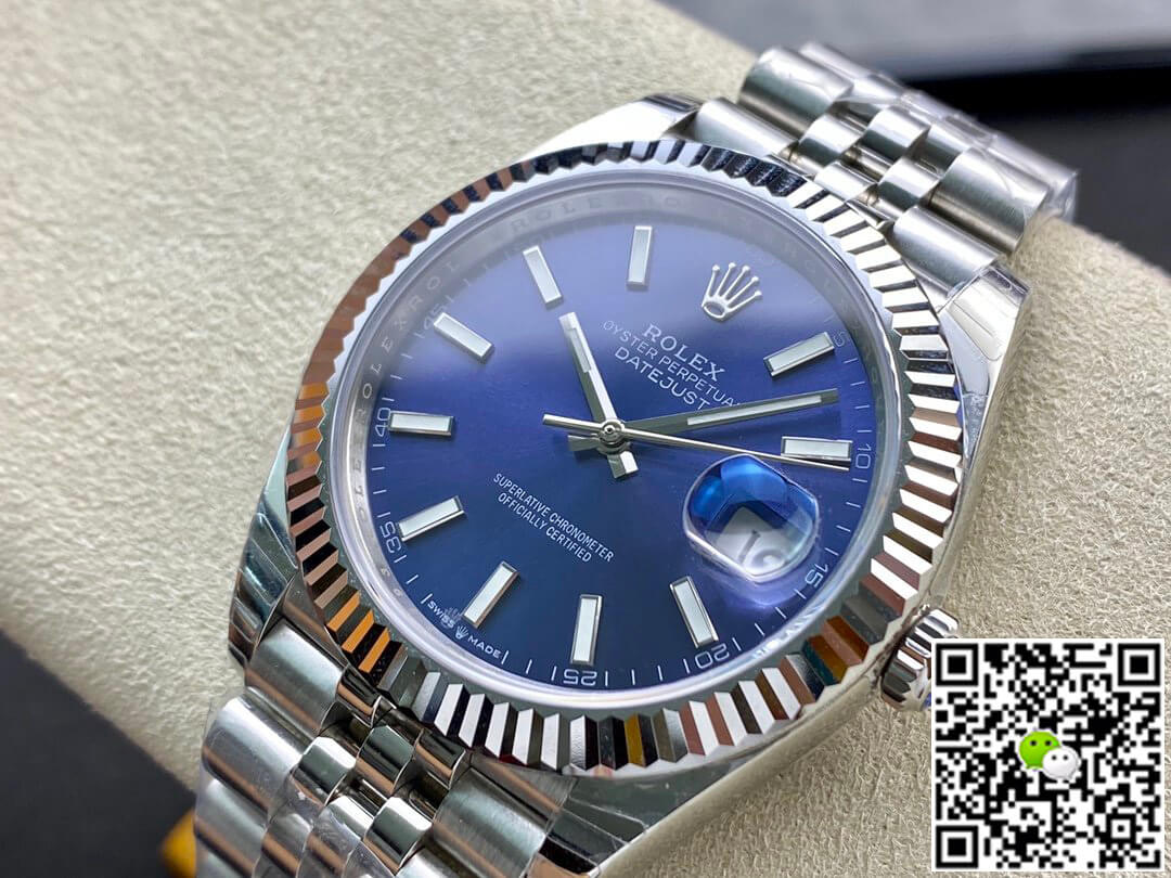 Replica R01ex Datejust M126334-0002 1:1 Best Edition EW Factory Blue Dial
