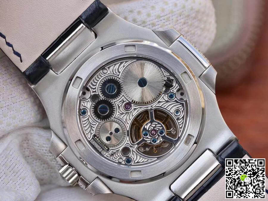 Pat*k Phi1i*pe Replica Nautilus Jumbo 5711 R8 Factory 1:1 Best Edition Swiss Tourbillon Blue Dial