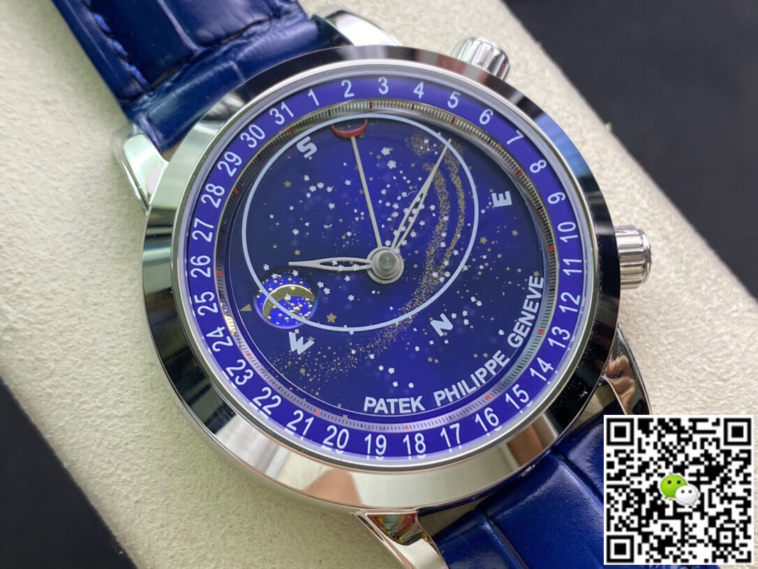 Replica Pat*k Phi1i*pe Grand Complications 6102P-001 1:1 Best Edition AI Factory Sky Moon Blue Dial