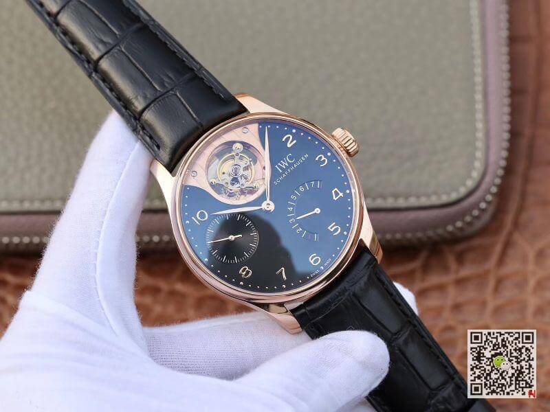 IWC Replica Portuguese IW504210 Tourbillon 18K Rosegold 1:1 Best Edition Swiss automatic complicated tourbillon movement