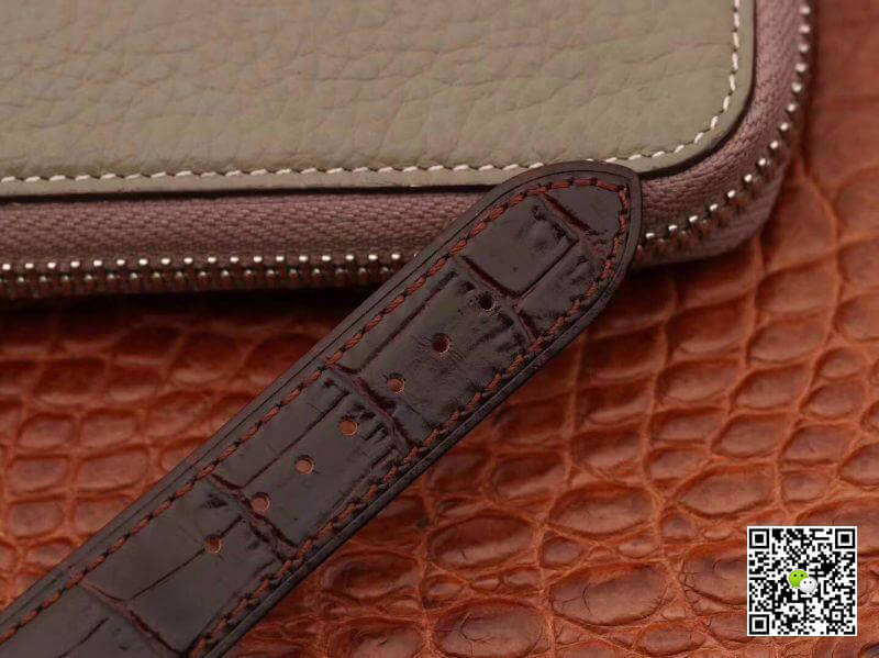 Replica 0me*ga De Ville Prestige 424.13.40.20.02.002 MKS Factory 1:1 Best Edition Swiss ETA9015 Brown Calfskin Leather Strap