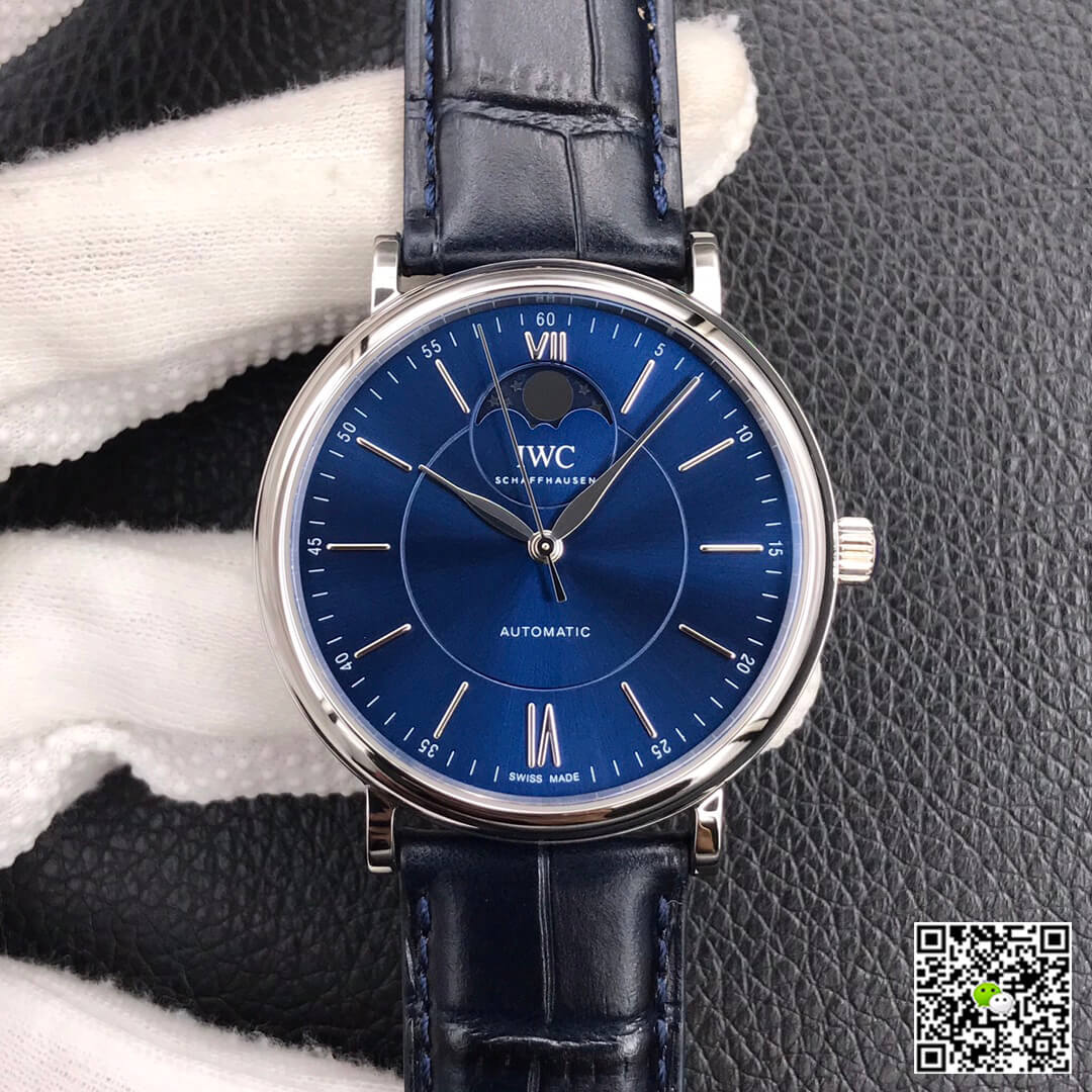 Replica IWC Portofino Moon Phase IW459402 1:1 Best Edition MKS Factory Blue Dial