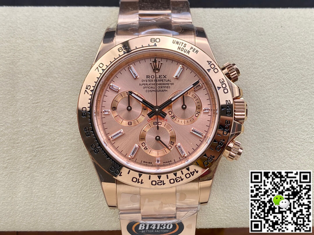 Replica R01ex Daytona M116505-0012 1:1 Best Edition BT Factory Rose Gold