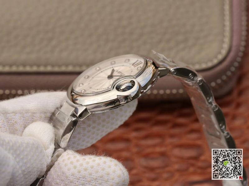 Replica Ballon Bleu De Ca*t1er 33mm V6 Factory 1:1 Best Edition Swiss Quartz ETA157 White Dial